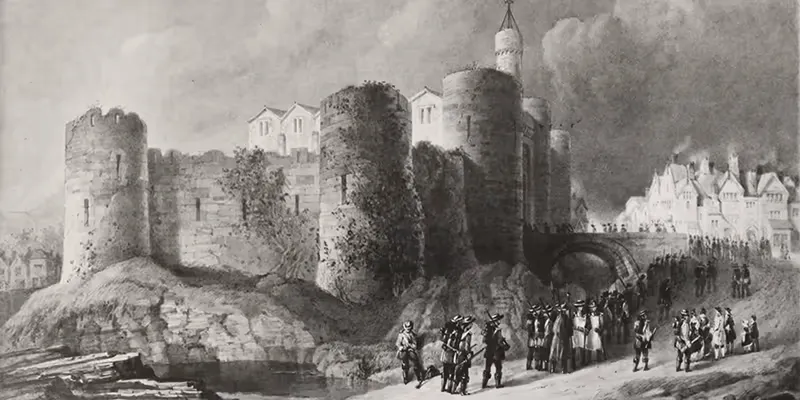 Liverpool castle, by William Gawin Herdman - Pictorial Relics of Ancient Liverpool (1878), Public Domain, https://commons.wikimedia.org/w/index.php?curid=129206632