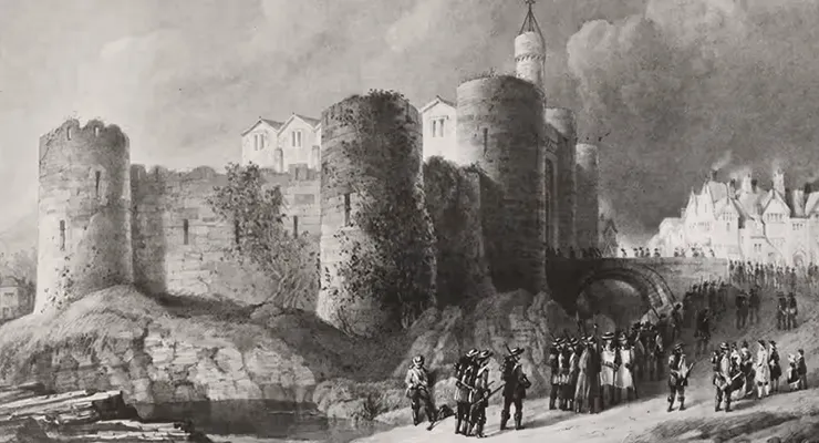 Liverpool castle, by William Gawin Herdman - Pictorial Relics of Ancient Liverpool (1878), Public Domain, https://commons.wikimedia.org/w/index.php?curid=129206632